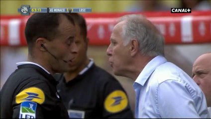 Saïd Ennjimi expulse René Girard et son fils - Monaco vs LOSC - 2014 08 30