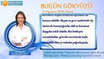 TERAZİ Burcu, GÜNLÜK Astroloji Yorumu,31 AĞUSTOS 2014, Astrolog DEMET BALTACI Bilinç Okulu