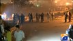 Police use tear gas to disperse protesters