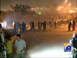 Police use tear gas to disperse protesters