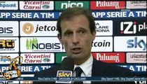 Allegri dopo la vittoria con il Chievo