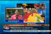 Rescatan a 20 de los mineros sepultados en vida en Nicaragua