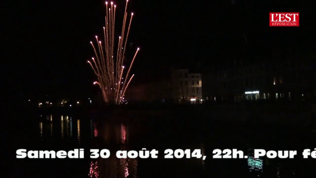 Besançon : un feu d'artifice pour le tram