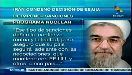 Pese a sanciones de Washington, Irán seguirá negociando: Rohaní
