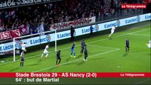 Ligue 2. Les buts du match Stade Brestois 29-AS Nancy (2-0)