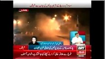 Breaking news Tear gas shelling against PTI, PAT Marchers Islamabad is on firing