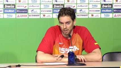 Mundobasket 2014 - Pau Gasol: "Iremos a más"