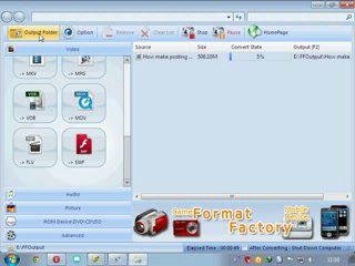 How change the format of videos
