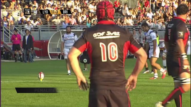 Résumé Lyon-Brive: 24-6 - J3 - Saison 2014-2015