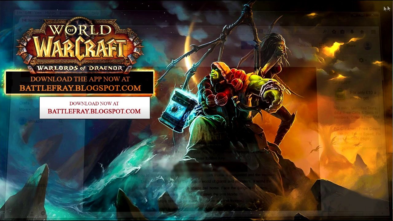 Wow Warlords of Draenor Pc Digital Deluxe Edition - PC Edition