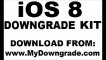 iOS 8 Downgrade to iOS 7.1, 7.0.6, 6.1.3 iPhone 4, 4s, 5, 5c, 5s, iPad