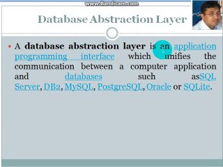 DBMS database abstraction layer