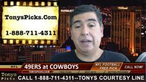 Dallas Cowboys vs. San Francisco 49ers Pick Prediction NFL Pro Football Odds Preview 9-7-2014