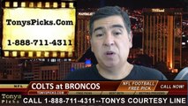 Denver Broncos vs. Indianapolis Colts Pick Prediction NFL Pro Football Odds Preview 9-7-2014