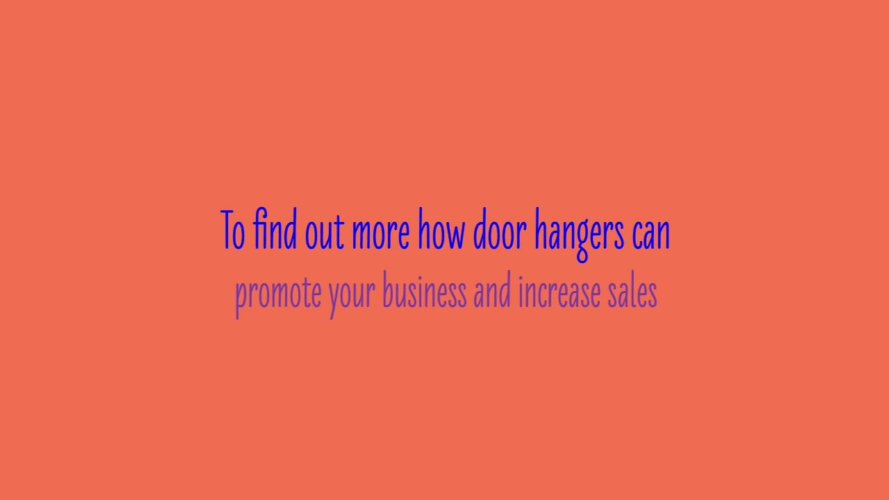 Door Knob Hanger Printing in Jackson, NJ from Highridge Graphics