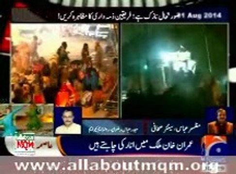 MQM Haider Abbas Rizvi on police torture & gas shelling on workers of Pakistan Awami Tehreek (PAT) & Pakistan Tehreek-e-Insaf (PTI) wo
