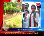 Islamabad- PTI Chief Imran addresses the sit-in gathering