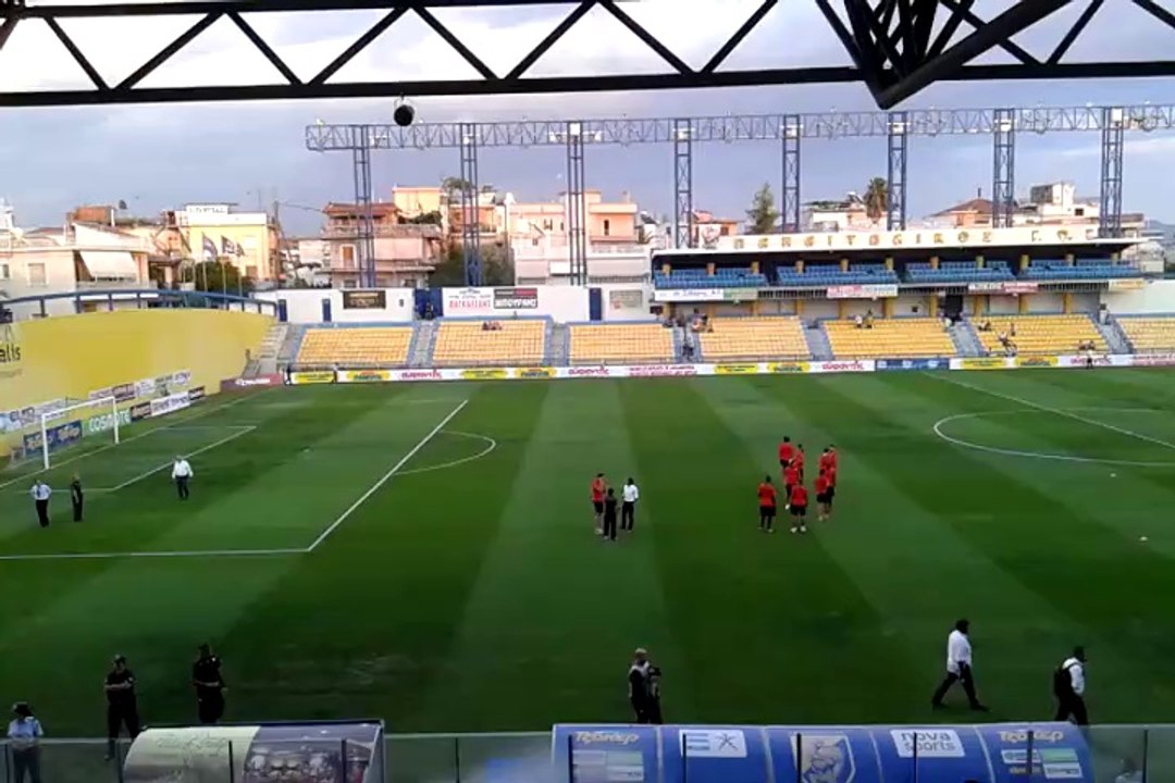 Η πρώτη αναγνωριστική βόλτα των παικτών του Ολυμπιακού