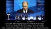 Vladimir Poutine - « La plupart des pays Euro-Atlantistes renient leurs principes moraux » !