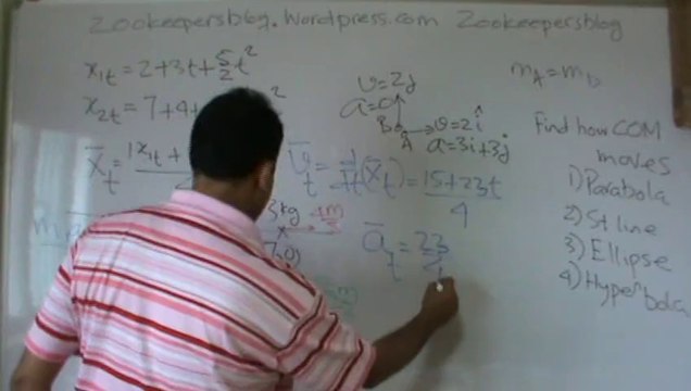 9 Dezrina SKM Classes Center of Mass position, velocity, acceleration vector forms Part 6