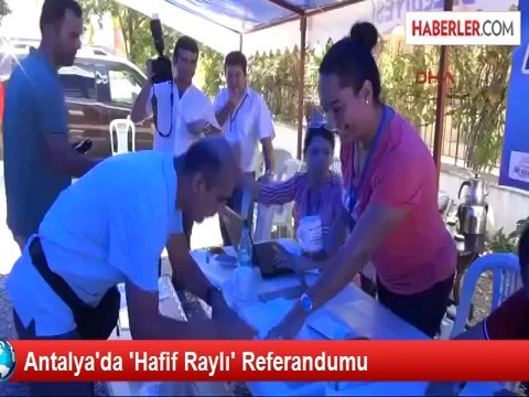 Antalya Raylı Sisteme Evet Dedi