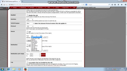 Pfsense mise en place de règles firewall