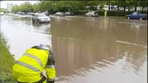 Suède : la ville de Malmö sous les eaux après des pluies diluviennes subites