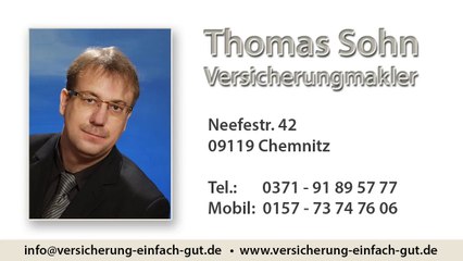 Versicherungsmakler Chemnitz – Einfach und Vertrauenswürdig mit Thomas Sohn