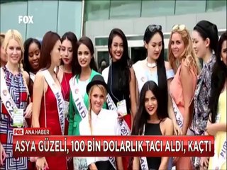 Asya güzeli 100 Bin dolarlık güzellik tacıyla sırra kadem bastı