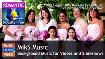 Piano Solo Background Music for Wedding Slideshow or Video