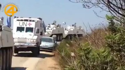 Soldados de la ONU busca proteccion en territorio de Yisrael