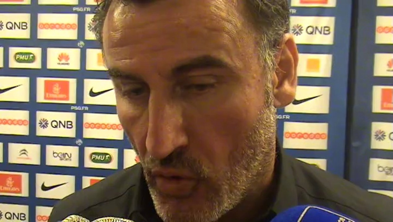 Réaction de Christophe Galtier en zone mixte après PSG - Saint Etienne (5-0)