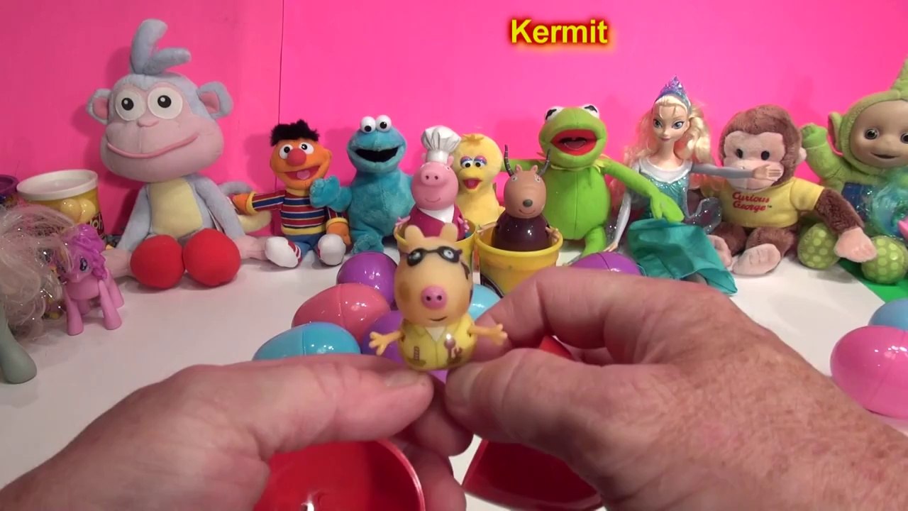 Peppa Pig Surprise Eggs , 14 Surprise Eggs and...