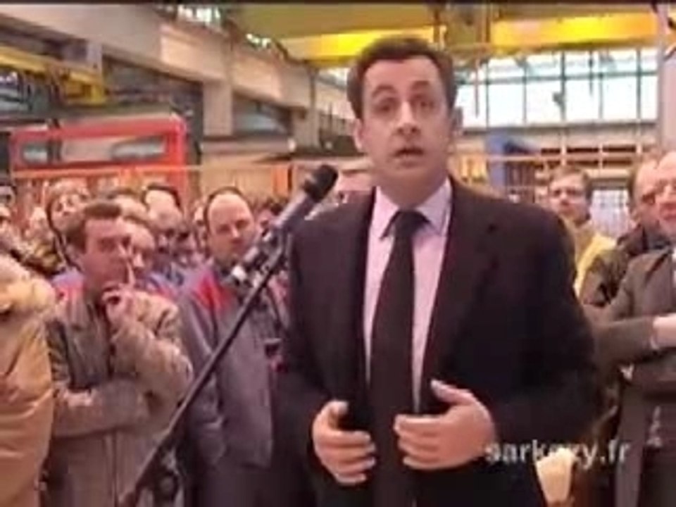 Discours de Nicolas Sarkozy chez Alstom