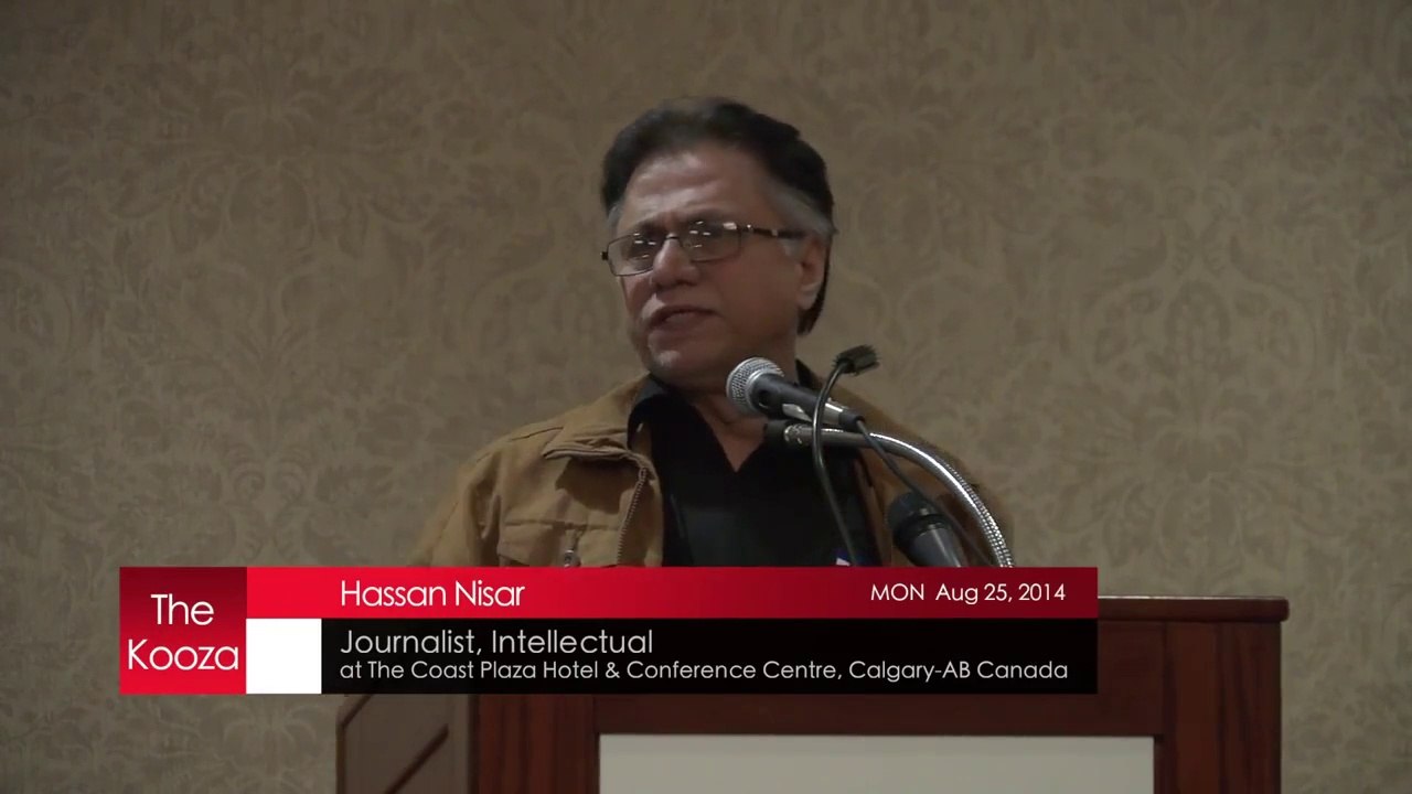 An evening with Hassan Nisar in Calgary, Canada. Aug 25th 2014