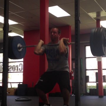8/27- front squat, heavy triple. 240 lbs (2/3 reps)