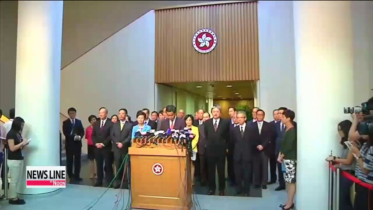 Hong Kong citizens protest decision out of Beijing over chief executive election