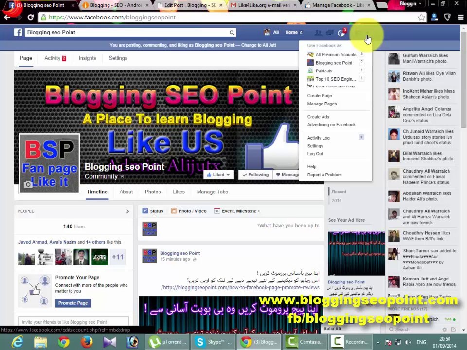 how to facebook page promote