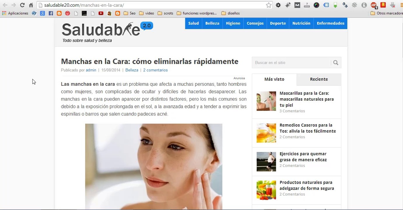 elimina las manchas de tu cara