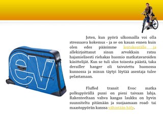 The Corliss Group Review: EVOC Polkupyörällä Pussi Review