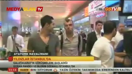 Pandev ve Dzemaili İstanbul'a geldi!