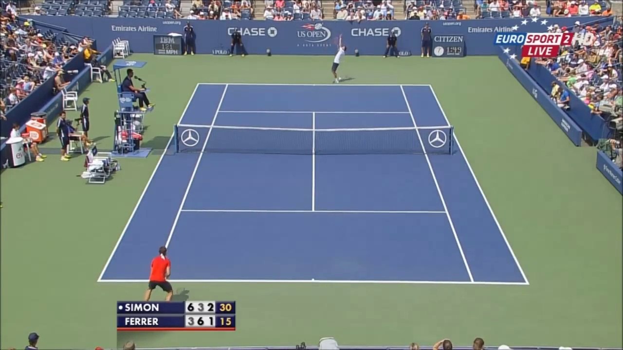 US Open 2014 : le coup génial de Gilles Simon face à David Ferrer