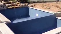 Rénovation piscine béton avec revêtement AquaBright