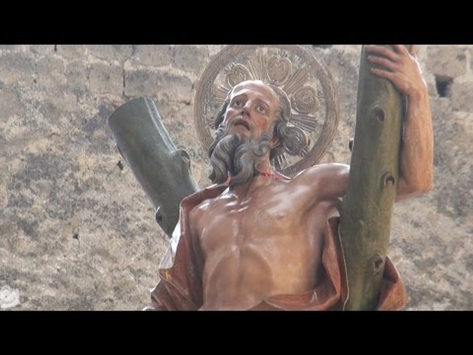 Gricignano (CE) - Festa S.Andrea 2014, l'uscita del santo (31.08.14)