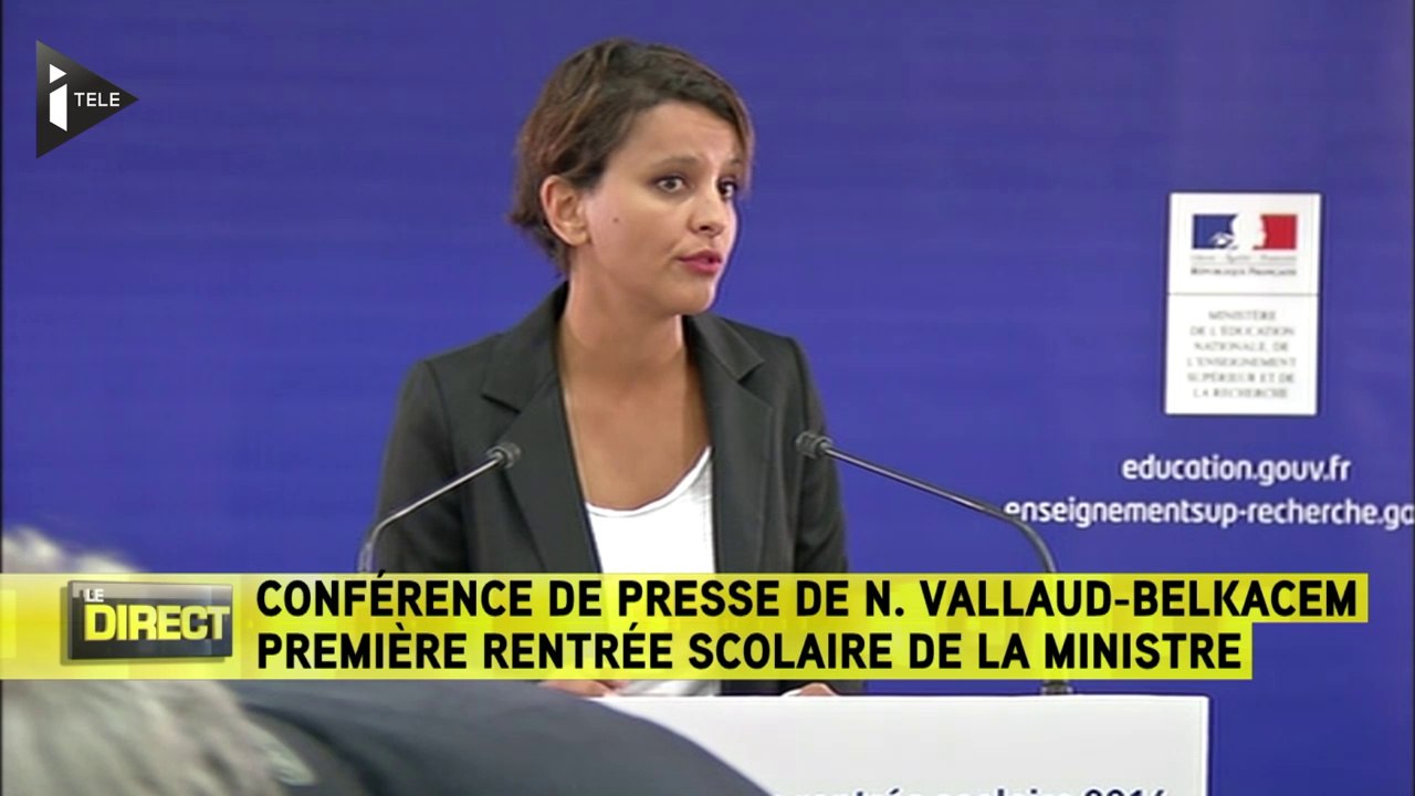 Najat Vallaud-Belkacem : "une rentrée avec de nombreux défis"