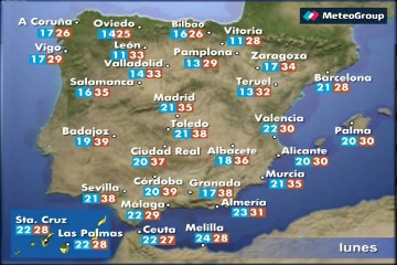Previsión del tiempo para este lunes 1 de septiembre