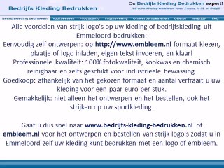 Kleding bedrukken Emmeloord