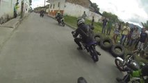 Course de moto petite cylindré dans la ville de Cali (Colombie)