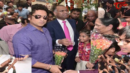 Sachin and Anushka Launching Vijayawada PVP Square Photos