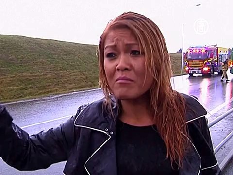 В Швеции из-за ливней чуть не утонул автобус